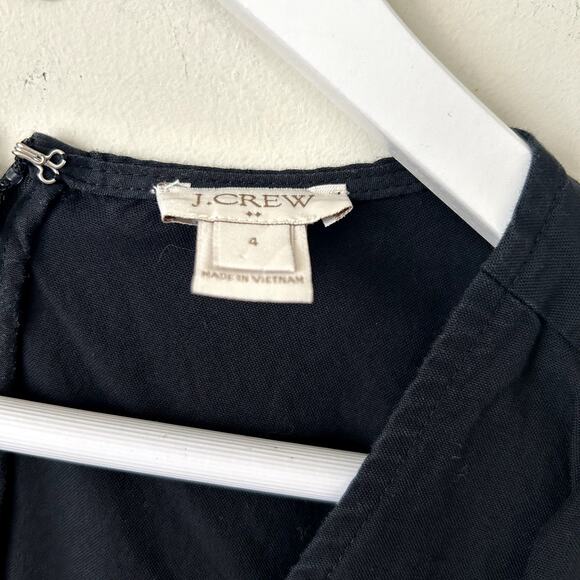 J.Crew Factory Jumpsuit Womens Size 4 Coveralls One-Piece Twill Romper Minimal - Picture 7 of 8